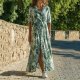 Beach Floral Long Vacation Dress